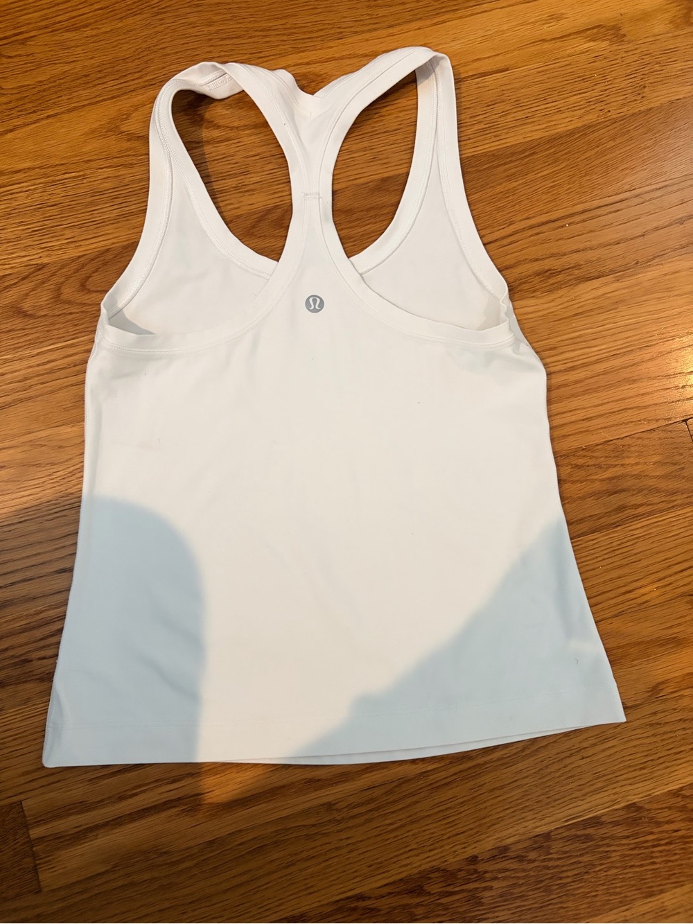 Lululemon White Waist length Racerback Tank Top - Picture 2 of 2